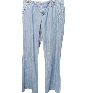 Calvin Klein Light Blue Low Rise Brazil Cut Wide Leg Jean Trousers Size 30/12